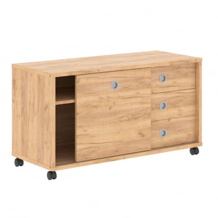 Тумба мобильная с дверью купе В 202.1 Дуб Бофорд_0