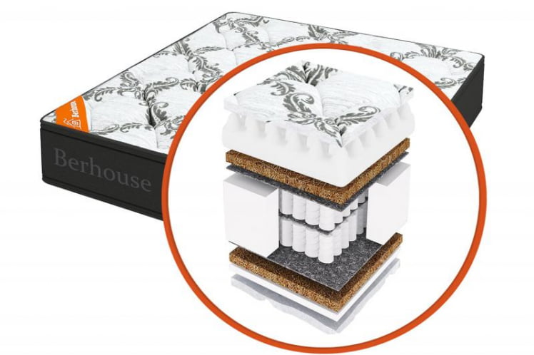 Матрас Валенсия ZAСоня Gray Night (Berhouse) Размер: 1800х2000 мм _0