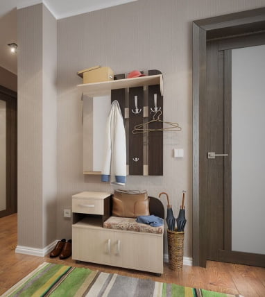 Обувница Аврора Дуб млечный / Венге_76638_1