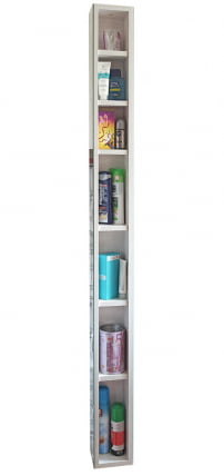 Поворотный зеркальный шкаф Иглу Шелф Беленный дуб_3