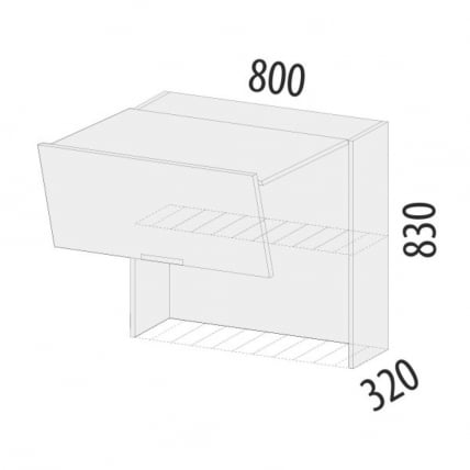 Шкаф-сушка кухонный (с системой плавного закрывания) Бьянка 102.42_6