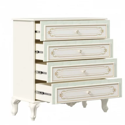 Комод с 4 ящиками Луиза ЛД 665.021.000 Алебастр_1