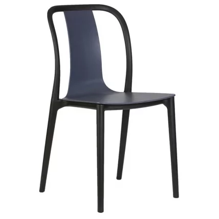 Стул обеденный DOBRIN ADAM (черный/серо-голубой)_0