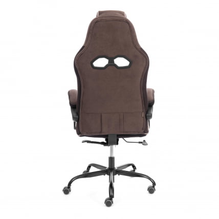 Кресло Arena metalBL велюр, коричневый/бежевый, 6/7_4