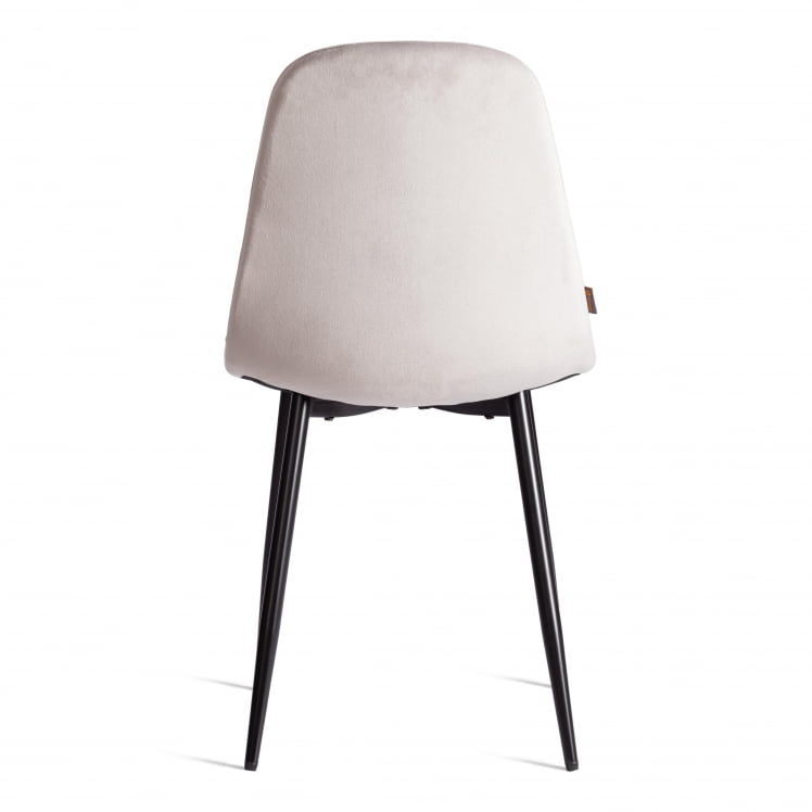 Стул BREEZE (mod. JSC-58) Велюр/металл , 44 х 53 х 86 см, Light grey (светло-серый) HLR14 / черный_3