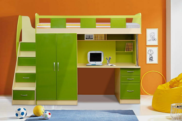 Уголок школьника №10 Дуб молочный/Лиловый_0