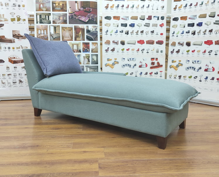 Оттоманка Хадсон правая серо-зеленый/синий_0