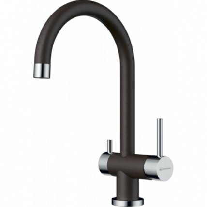 Смеситель Омоикири Йамадэ-Дc Латунь/Гранит/Темный Шоколад / Omoikiri Yamada-Dc_0