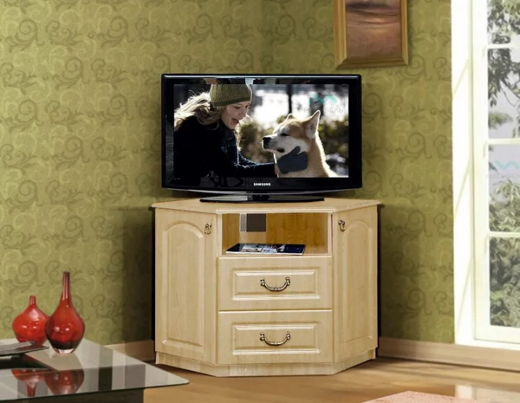 Тумба под ТВА угловая Гармония-4 (Клен)_0