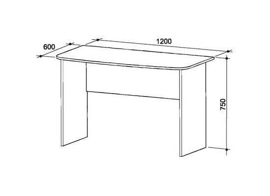 Письменный стол Сити 5.1 Дуб Млечный_1