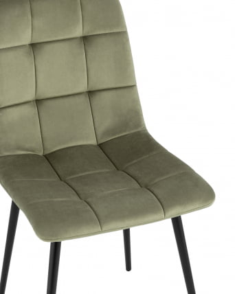 Стул Одди велюр пыльно-оливковый 4 шт. комплект_7