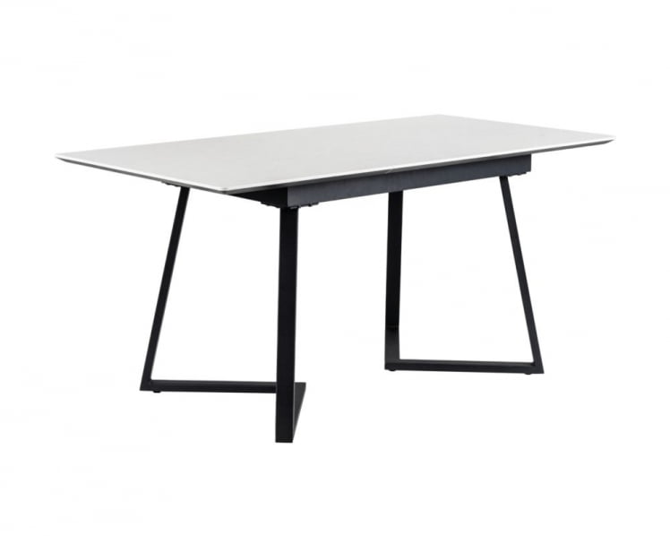 Стол Роналдо раздвиж. 140-180 Светлый мрамор/Бабочка_6