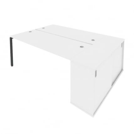 Рабочая станция с опорным шкафом-купе Metal System Б.РС-СШК-1.5 Белый/Антрацит_0