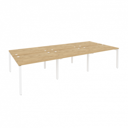 Рабочая станция на П-образном м/к ONIX O.MP-D.RS-6.2.8 Тиквуд Светлый/Белый_0