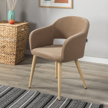 Кресло Oscar Diag beige/нат.дуб_2