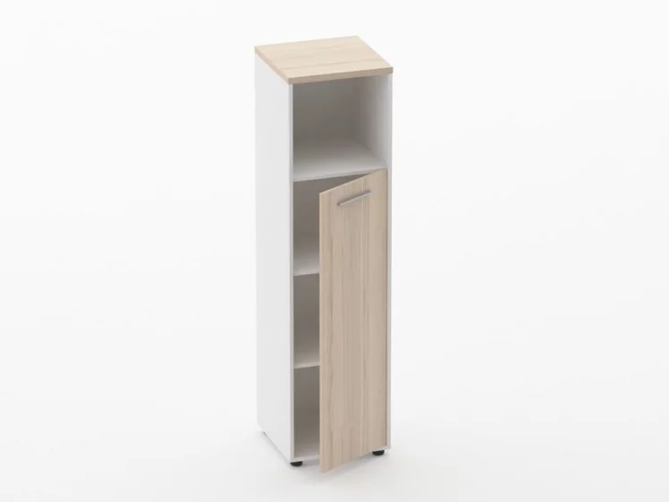 Шкаф 3 узкий закрытый с нишей Deka 10.16.13Пр Туя/Белый_1