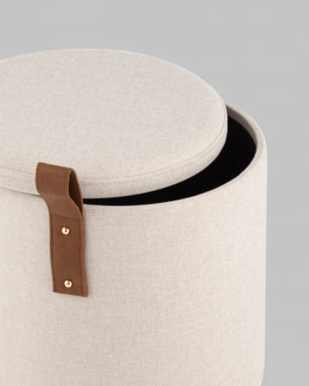 Пуф с ящиком Эркки XS белый_2