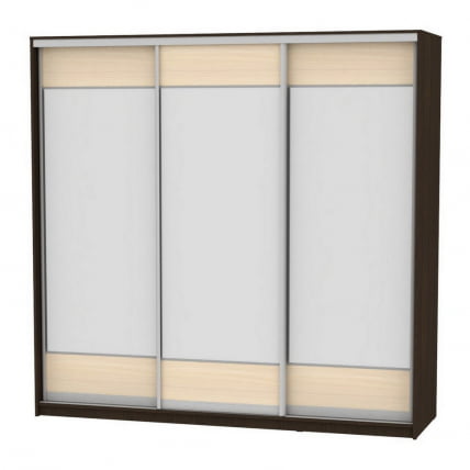 Шкаф-купе B-230х235х60-2(Венге-ДМ-D8D8D8)_0