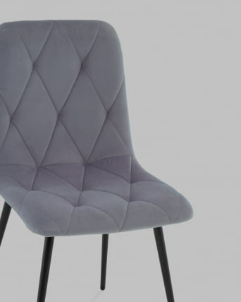 Стул Одди Diamond С велюр серый_7