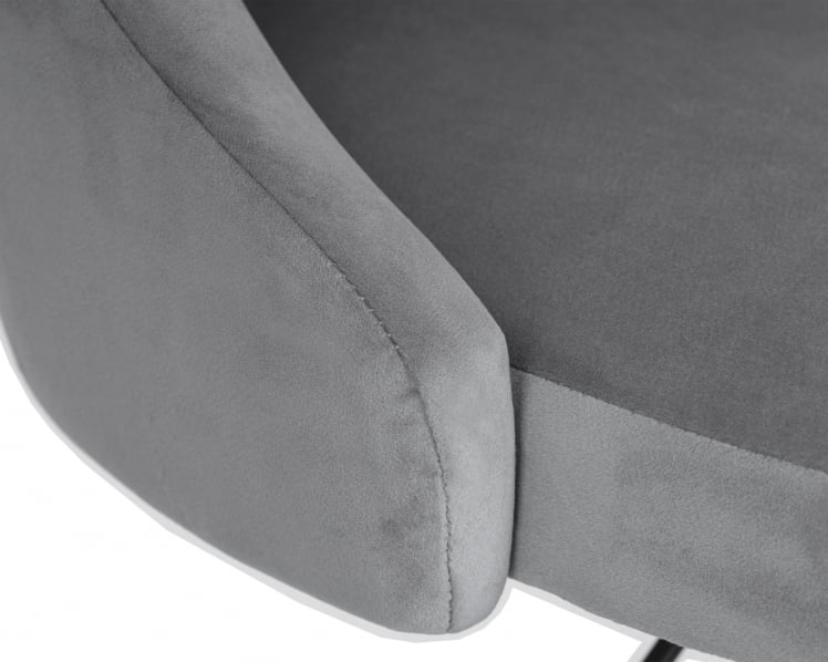 Стул барный DOBRIN JOSEPH BLACK (серый велюр (MJ9-75))_6