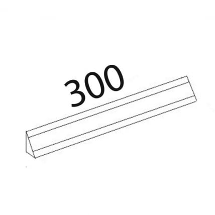 Плинтус с заглушками ПЛ 121.300 Мрамор кремовый_1