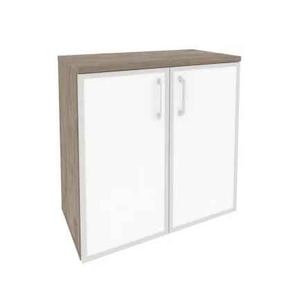 Шкаф низкий широкий ОНИКС О.СТ-3.2Р вхите Тиквуд Темный / ONIX O.ST-3.2R white_0