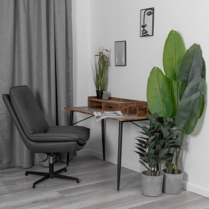 Кресло лаунж Cosmo экокожа, графит_15