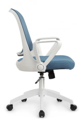 Кресло W-158 Белый Пластик/Синий_1