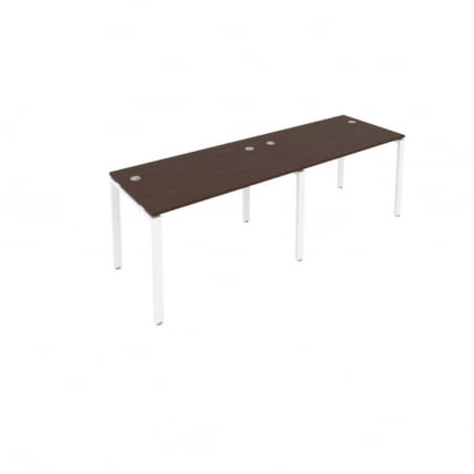 Рабочая станция на 2 раб.места Metal System Б.СМ-2.2 Венге/Белый_0