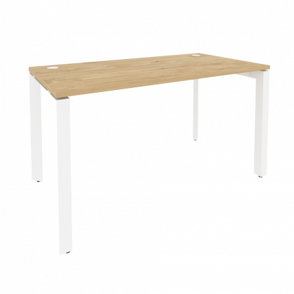 Стол рабочий на П-образном м/к ONIX O.MP-SP-3.7 Тиквуд Светлый/Белый_0