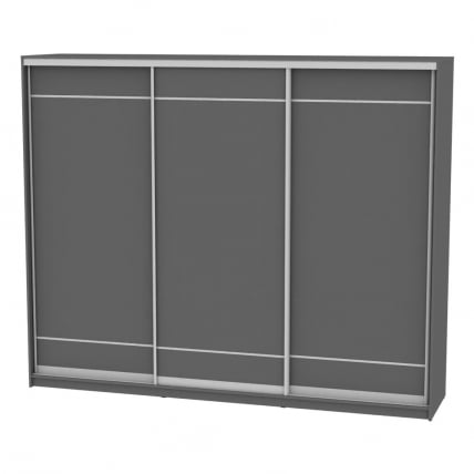 Шкаф-купе B-230х270х60-1(Графит-D7D7D7)_0
