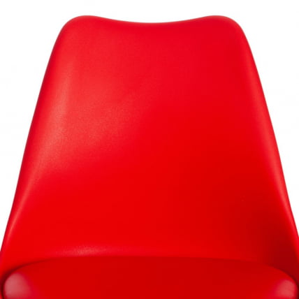 Стул TULIP (mod. 73) / 1 шт. в упаковке дерево/пластик/ПУ, 48.5*52.5*83cм, красный_6