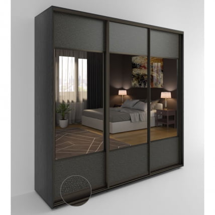 Шкаф-купе 3-х дверный Акцент-Дуэт КЛ 2400х600 Венге_0