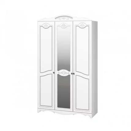 Шкаф трехдверный Лотос  ШР-3 Белый жемчуг_0