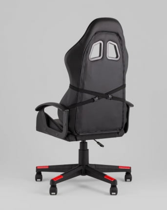 Кресло спортивное ТопЧаирс Варден черно-красный / TopChairs Warden_5
