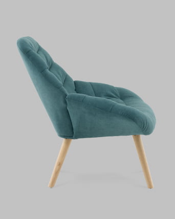 Кресло Олби Страйпс темно-бирюзовый_3