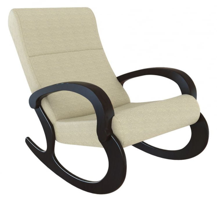 Кресло-качалка Кемпинг Гарда ткань Кофе с молоком_0