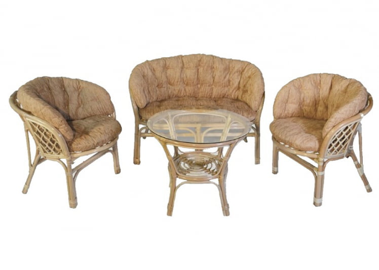 Комплект Багама с диваном, подушки светлые полные Bahama11 натуральный_0