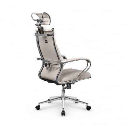 Кресло руководителя Metta L 2c 44C/K116 Infinity Easy Clean (MPES) Комплект 7 Светло-бежевое_3