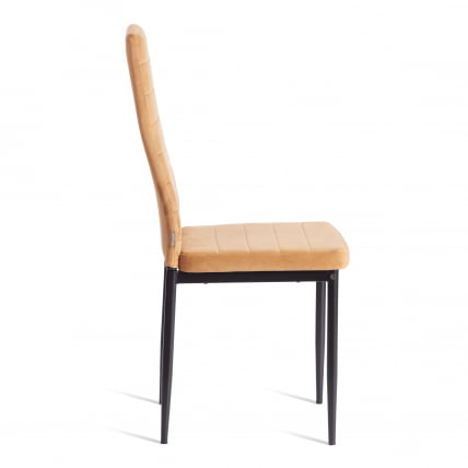 Стул Easy (mod. JSC02-1) металл, флок, 41 х 52 х 96 см, brown (золотисто - коричневый) HLR12 / черный_1