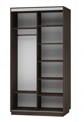 Шкаф-купе двухдверный Экспресс Дуо Комби 1200х2400h Венге_1