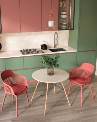 Стол Eames DSW NEW D80 бежевый_10