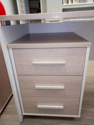 Тумба подкатная Deka 9.05.01 Дуб Сантана светлый/Белый_9