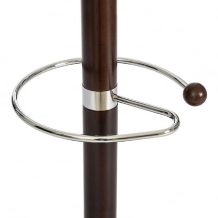 Вешалка Hanami (mod. GH-8617) дерево/хром/мрамор, 37 x 37 x 175 см, Black (Черный) / Walnut (Орех)_1