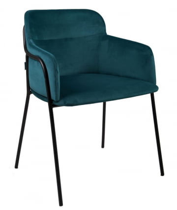 Стул Strike black Aquamarin_0