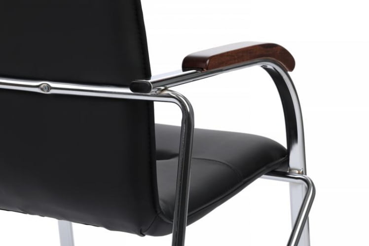 Стул Самба с деревянными подлокотниками SMB-02H Хром гальв. Черный_9