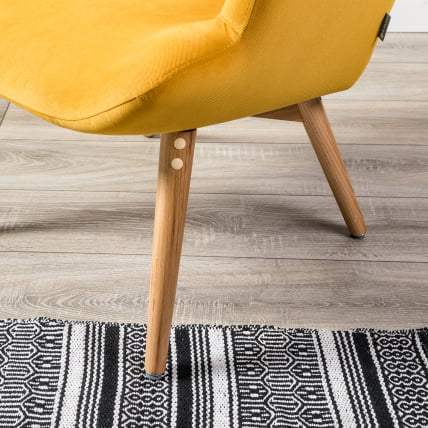 Кресло Хайбэк желтый/нат.бук_15