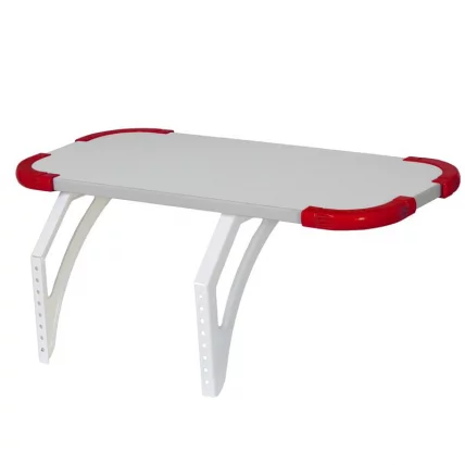 Полка навесная с проставкой Polka_bz 3/550 Белая Красная_0