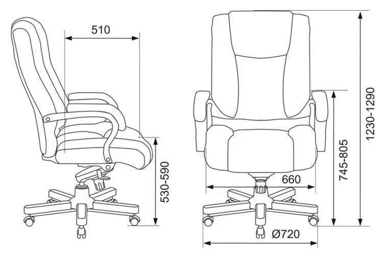 Кресло руководителя Бюрократ T-9925WALNUT Светло-коричневый_4