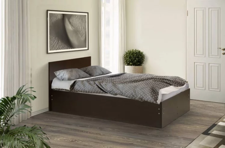 Кровать на уголках №4 1800*1900 Дуб млечный_0